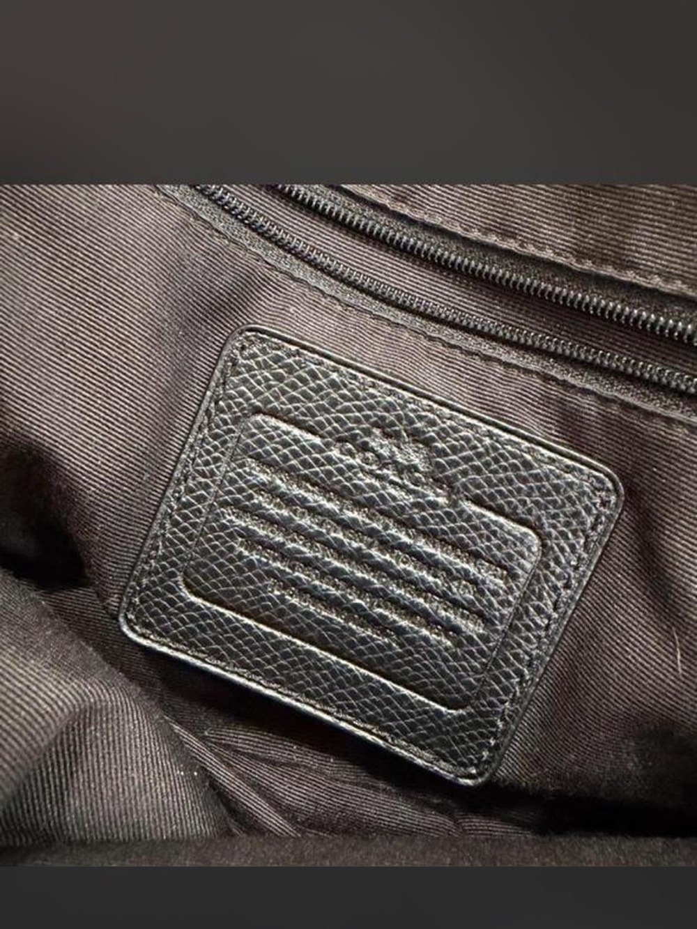 Coach Brown Signature Dome Satchel with Black Trim - Picture 5 of 5